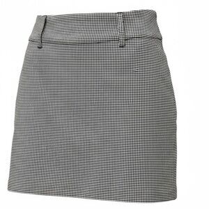 Swing Control Black & White Checkered Golf Skort Skirt - Size 0